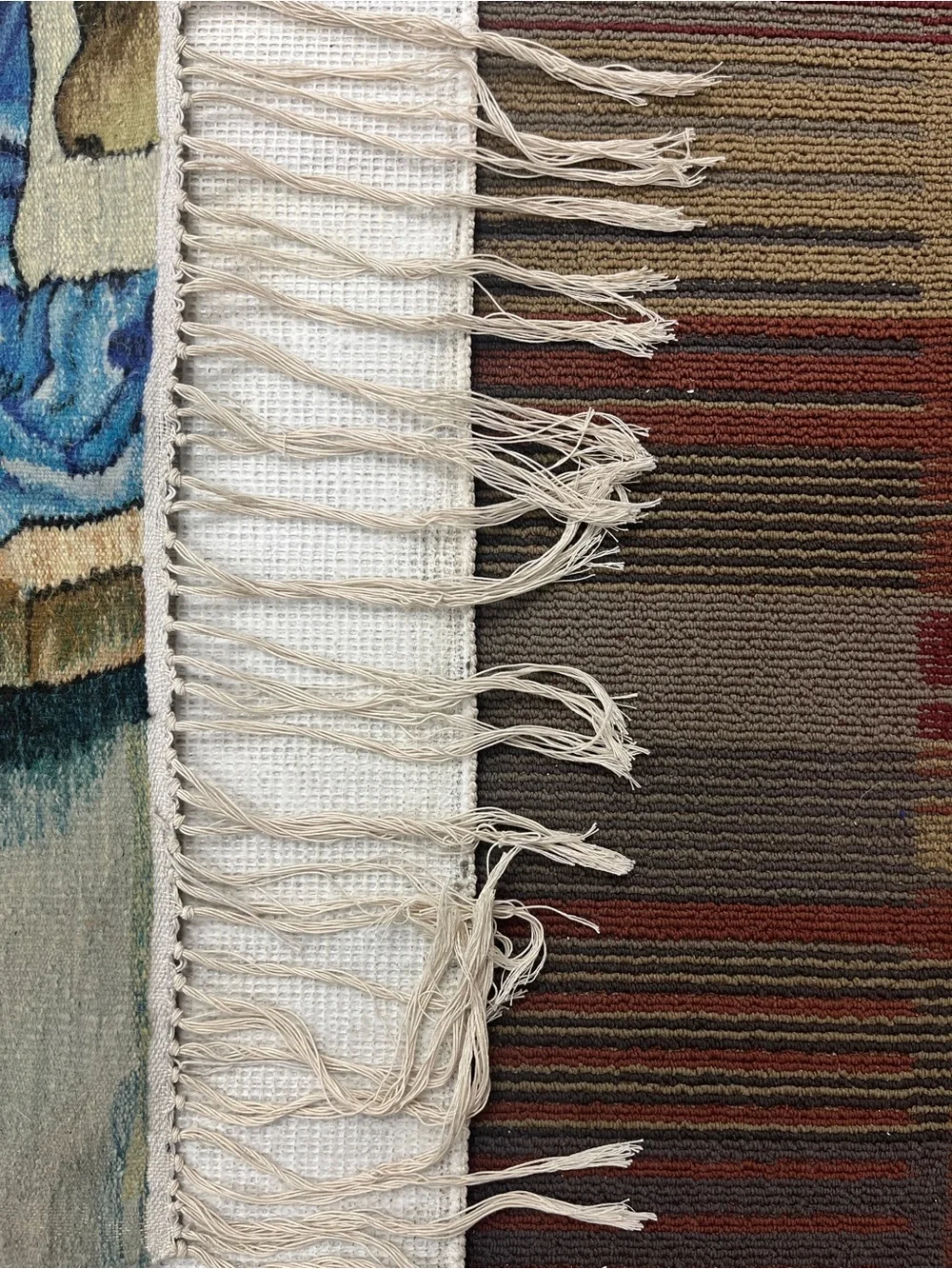 Handwoven Nativity Scene Tapestry Wall Hanging in Multi-Color
